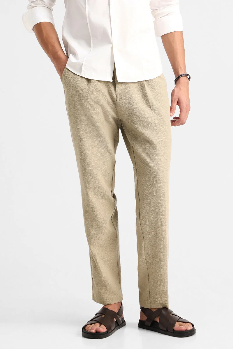 سنيتش Textured Stretch Trousers